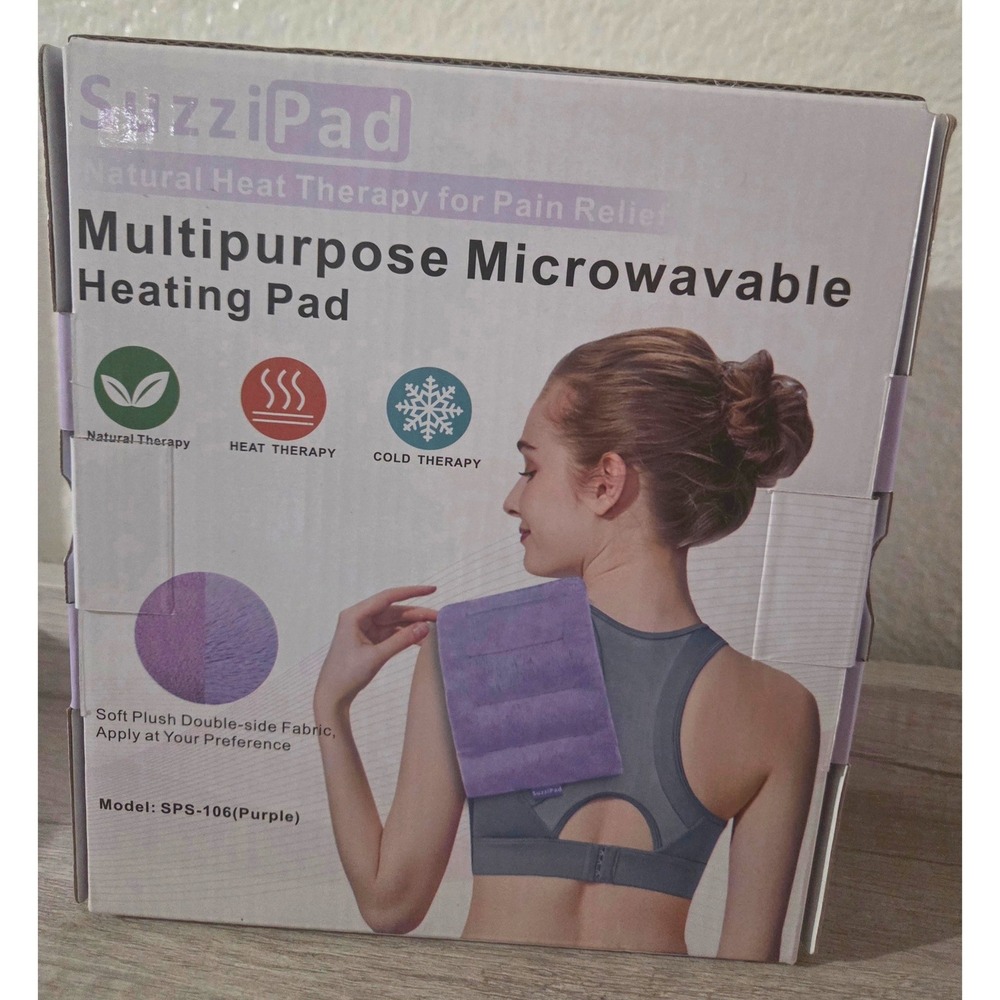 Microwave Heating Pad for‎ Pain Relief 7x18" Purple